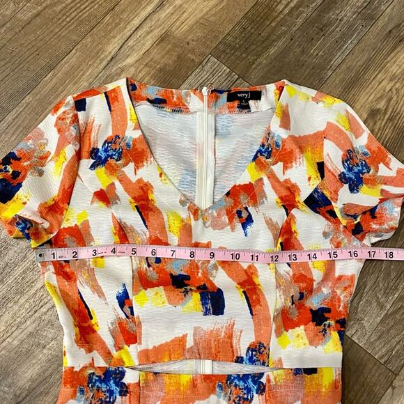 NEW Very J Cutout Abstract Mini Dress Size Small - Picture 9 of 12